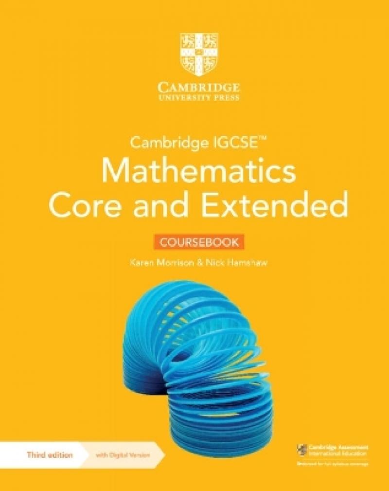 Cambridge igcse mathematics core and extended coursebook with digital